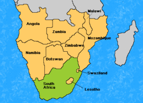 southern africa map